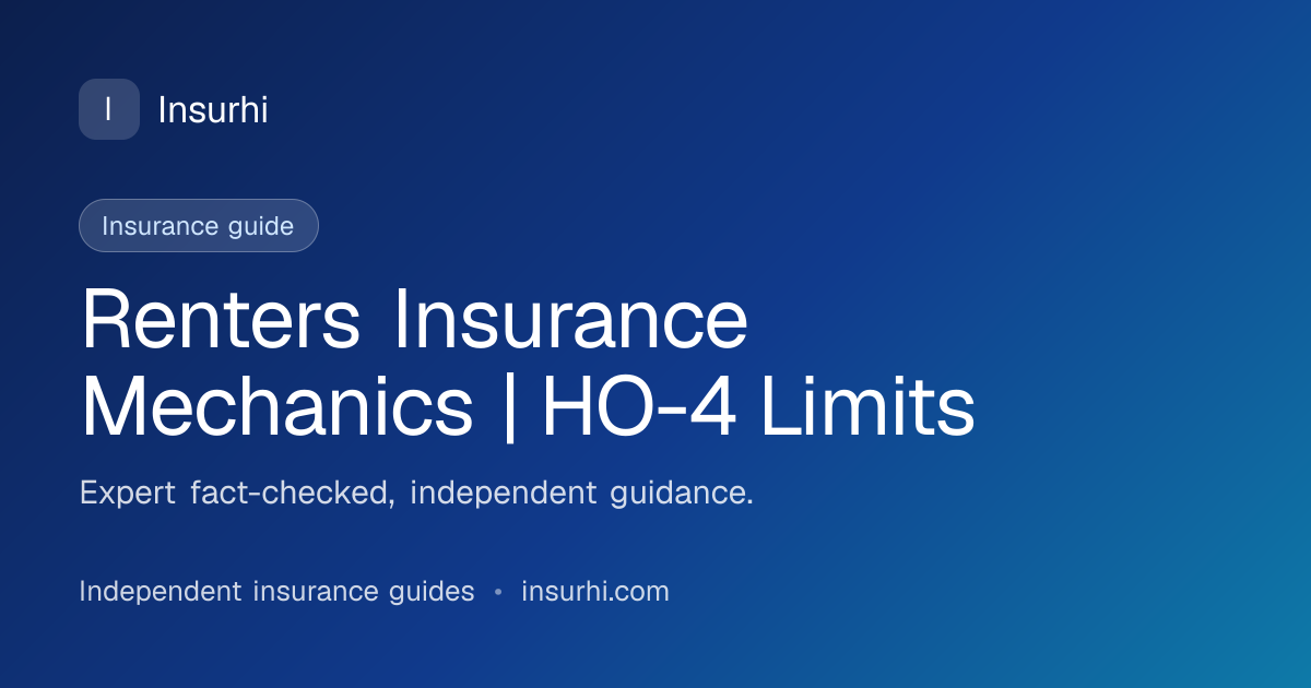 Renters Insurance Basics 2026 | Cost & Coverage | Insurhi
